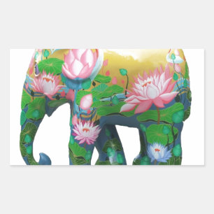 Personalize Animal Safari Jungle Africa Flowers Sticker