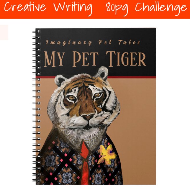 Personalize Art & Text Creative Writing 80-pg Note Notebook (Creator Uploaded)