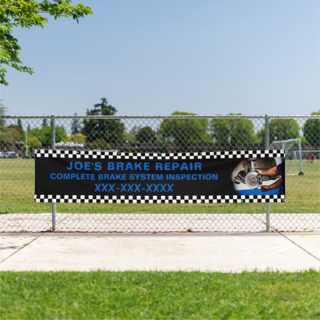 Personalize Auto Brake Repair Shop Large Banner (Insitu)