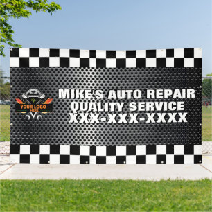 Personalize Auto Repair Shop With Your Logo Design Banner