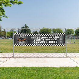 Personalize Auto Repair Shop With Your Logo Design Banner
