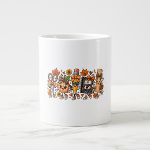 Personalize Autumn Fall Teacher Giant Coffee Mug