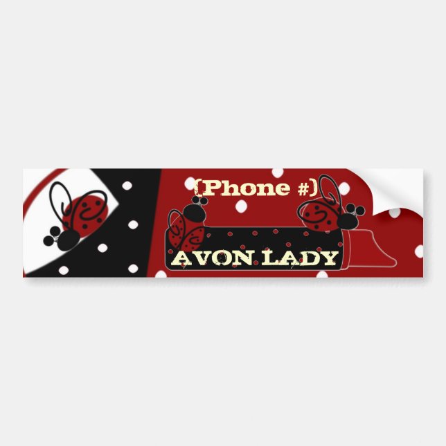 Personalize Avon Lady Bumper Sticker (Front)
