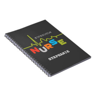 Personalize, Awesome Nurse on Nurses Day Notebook