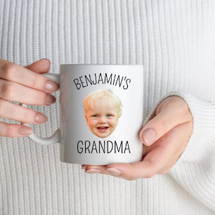 Personalize Baby Face Mug for Grandma Baby Picture