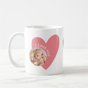 Personalize Baby Gift with 4 Photo & Message Coffee Mug