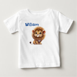 Personalize Baby Lion Baby T-Shirt