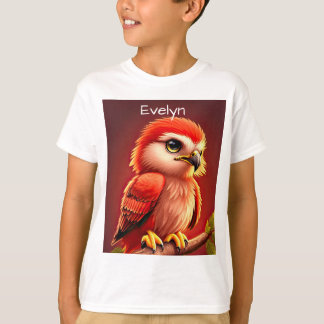 Personalize Baby Red Hawk T-Shirt