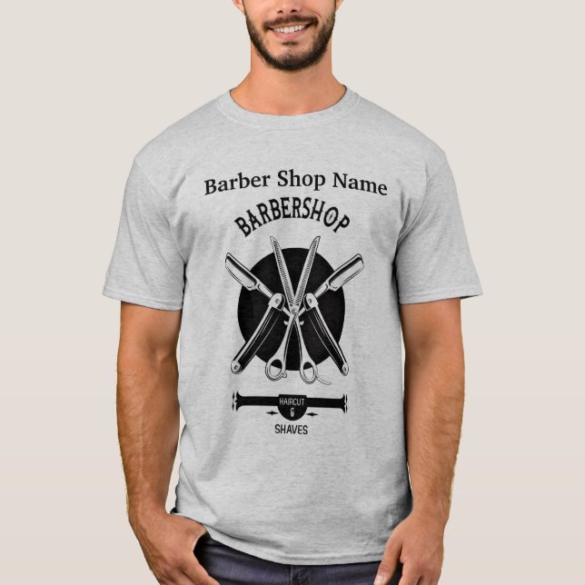 Personalize Barber T-Shirt (Front)