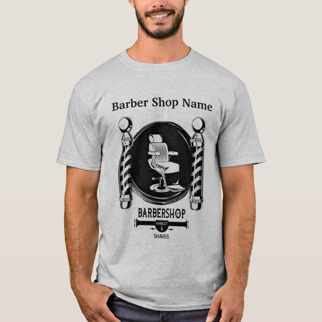Personalize Barber T-Shirt (Front)