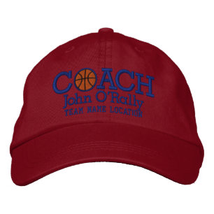 Personalize Basketball Coach Cap Your Name n Game!
