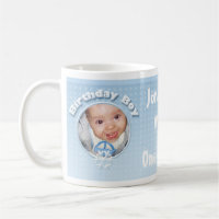 Personalize Birthday Boy Winter Onederland mug