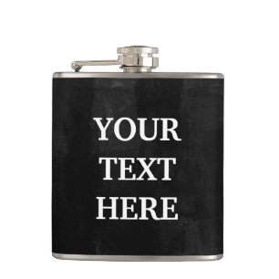 Personalize Black Chalkboard Hip Flask