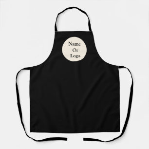 Personalize Black Logo  Apron