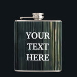 Personalize Black Wood Hip Flask<br><div class="desc">This is Black Chalkboard Modern Flask. This flask feature is a Black Chalkboard background. It is Fully customizable. It is a unique gift that's perfect for weddings, birthdays, and special events.</div>