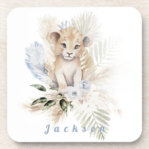 Personalize Boy  Lion Prince  Birthday T-Shirt  Coaster