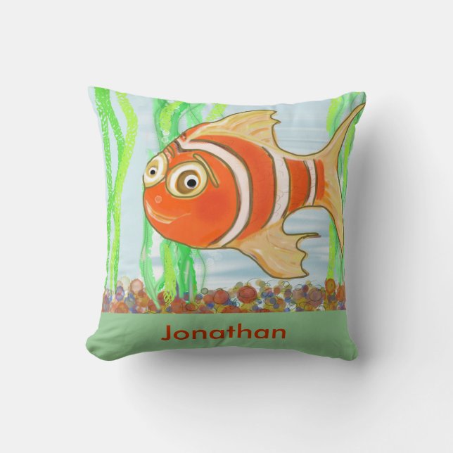 Personalize Boy's Bedroom Pillow (Front)