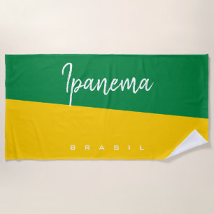 Personalize Brasil / Brazil Beach Towel