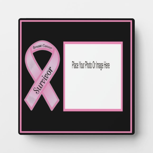 Personalize Breast Cancer Survivor Photo Frame (Front)