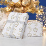 Personalize Bride and Groom Gold Heart - Wedding Wrapping Paper<br><div class="desc">Beautiful Bride and Groom Gold Heart Wedding Gift Wrap ready for you to personalize. 📌 If you need further customization, please click the "Click to Customize further" or "Customize or Edit Design" area and use our design tool to resize, rotate, change text colour, add text and more. ⭐This Product is...</div>