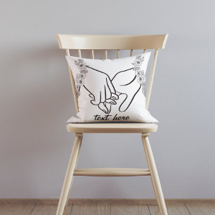 personalize bride / engaded throw pillow