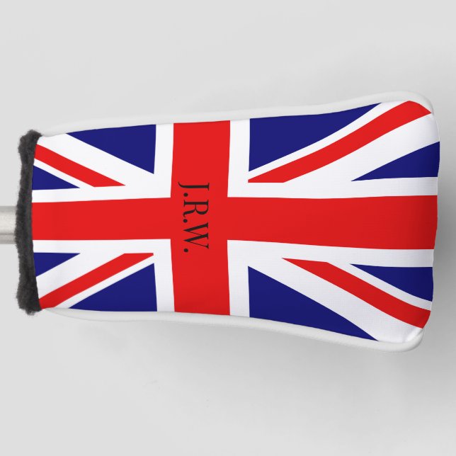 Personalize British flag Golf Head Cover (Front)
