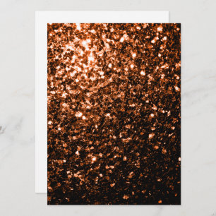 Personalize Bronze glitters sparkles Invitation