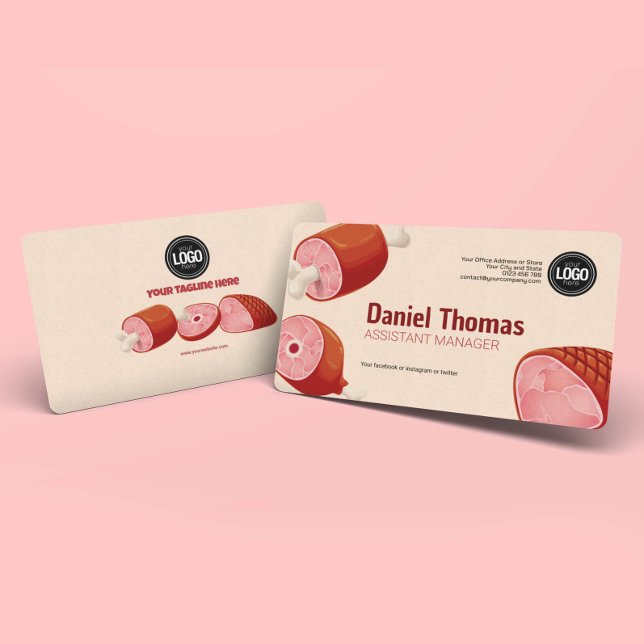 Personalize Business | Butcher Shop Business Card (Creator Uploaded)