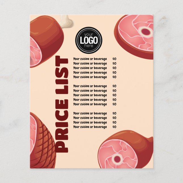 Personalize Business | Butcher Shop Flyer (Front)