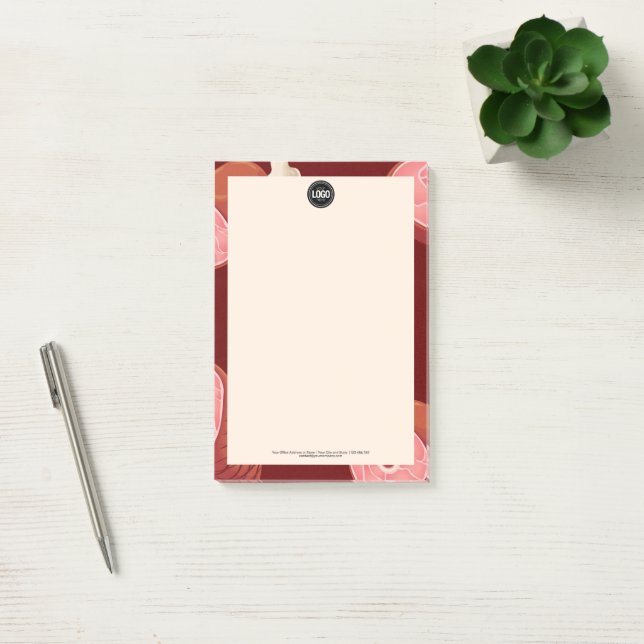 Personalize Business | Butcher Shop Post-it Notes (Office)