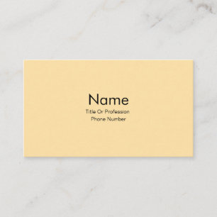 Personalize Business Card Creme