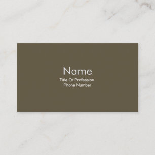 Personalize Business Card Olive