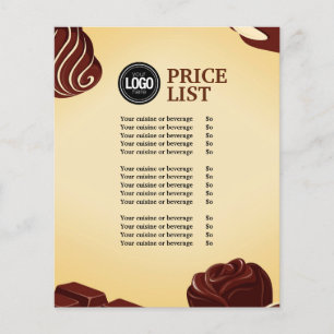 Personalize Business Logo   Chocolate Company Flyer