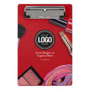 Personalize Business Modern Makeup Company Mini Clipboard