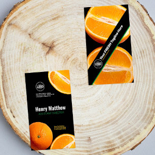 Personalize Business Orange Company Card