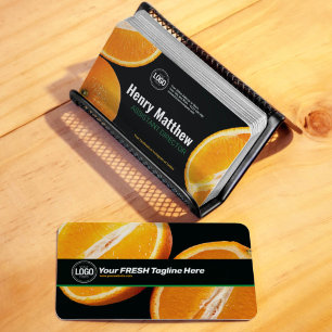 Personalize Business Orange Company Card