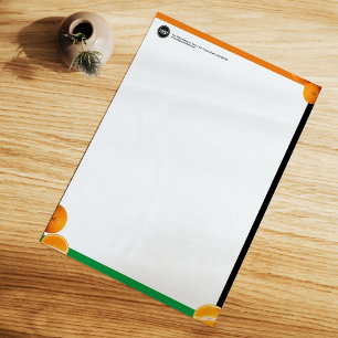 Personalize Business   Orange Company Letterhead