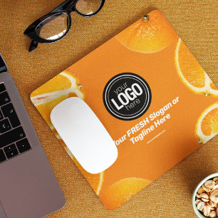 Personalize Business Orange Company Mouse Pad