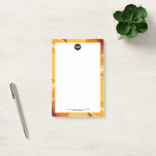 Personalize Business   Orange Company Post-it Notes