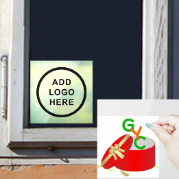 Personalize Business Organization Event Logo Window Cling