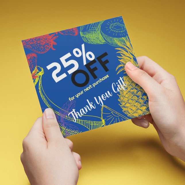 Personalize Business | Tropical Fruits Company Discount Card (Creator Uploaded)