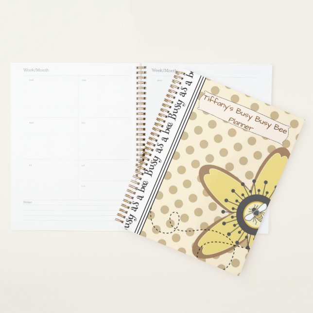 Personalize Busy Bee Planner (Display)