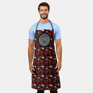 Personalize Butcher Shop Meat Cuts Diagrams  Apron