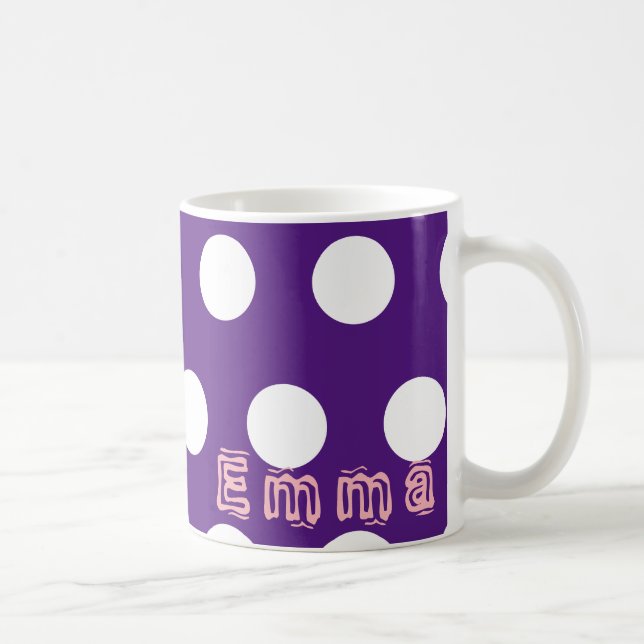 Personalize by Name Polka Mug (Right)