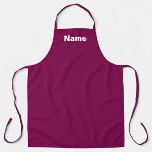 Personalize Cafe Caterer Baker Plum Kitchen Apron