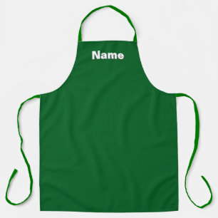 Personalize Cafe Caterer Florist Green   Apron