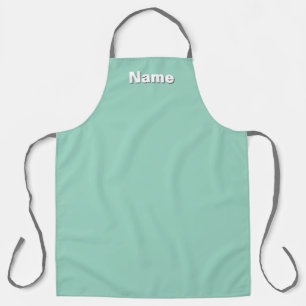 Personalize  Cafe Coffee Shop Aqua  Apron