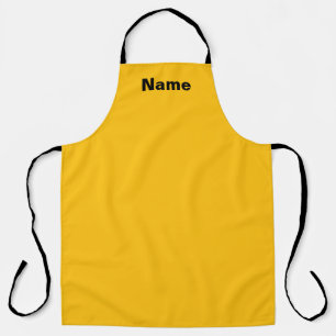 Personalize Cafe Coffee Shop Yellow Apron