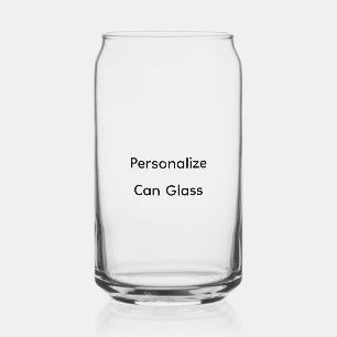 Personalize  can glass