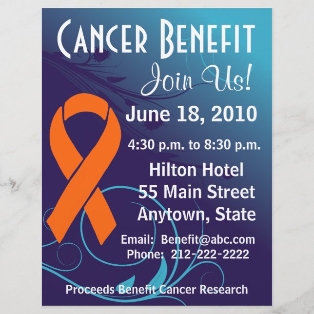 Personalize Cancer Benefit  - Leukemia Flyer (Front)